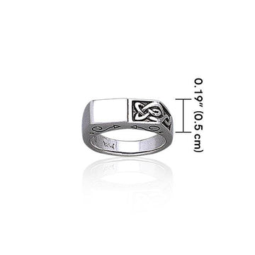 Celtic Knotwork Sterling Silver Ring TR1791 - Jewelry